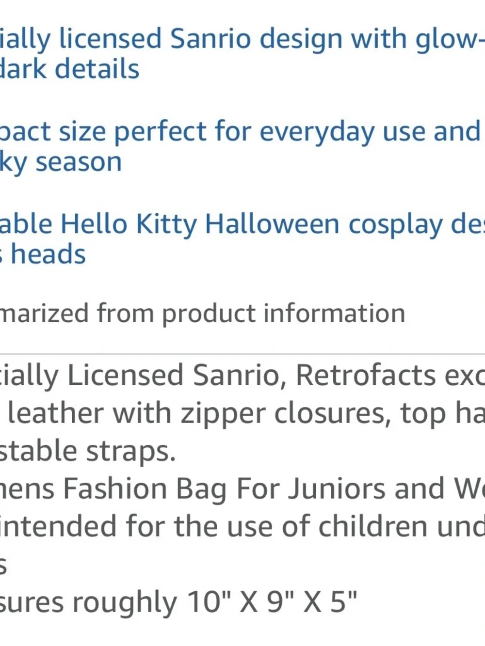 Loungefly Sanrio Hello Kitty Frankenstein Pumpkin Mini Backpack NWT